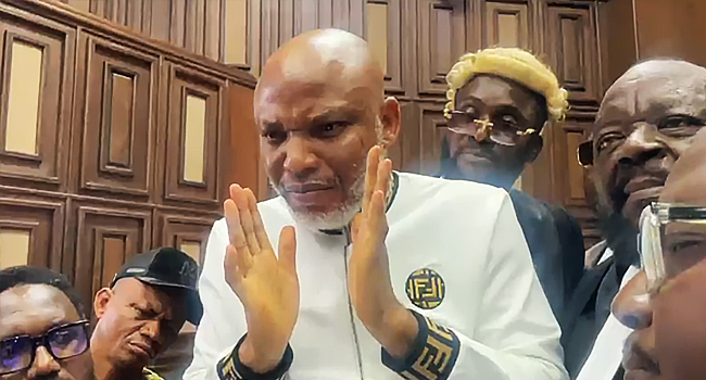 Nnamdi Kanu’s legal team decries bias, irregularities, and denial of fair hearing in court