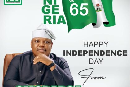 OmoBarca congratulates Ajeromi Ifelodun constituents on Nigeria’s 65th Independence Anniversary, hails Peter Obi for visit to Trade Fair Complex OmoBarca congratulates Ajeromi Ifelodun constituents on Nigeria’s 65th Independence Anniversary, hails Peter Obi for visit to Trade Fair Complex