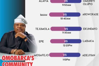 OMOBARCA Community Cup: Hon. Francis Barthlomew Chima Addresses Ajegunle Residents, Urges Youths to Secure PVCs