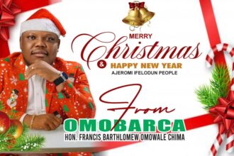 OmoBarca Felicitates Ajeromi Ifelodun Constituents on Christmas