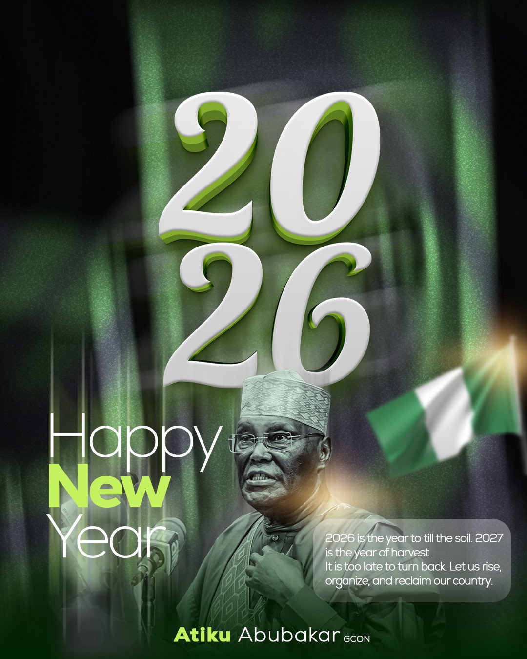 Atiku Abubakar Sends New Year Message to Nigerians, Laments Hardships and Calls for National Awakening