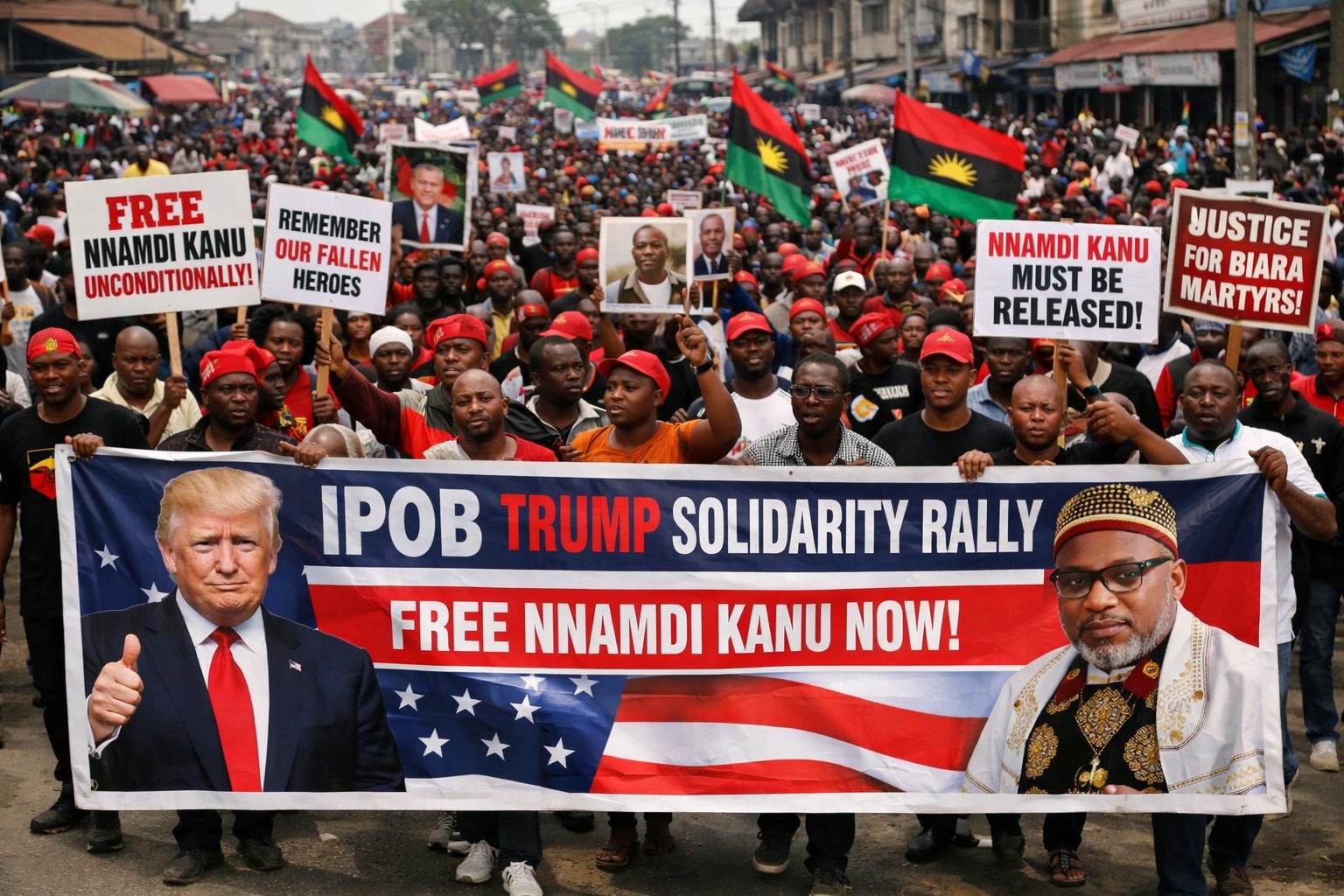 IPOB Holds “Trump Solidarity Rallies” Across South-East, Renews Call for Release of Nnamdi Kanu