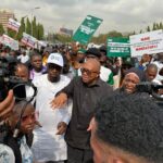 Peter Obi Leads Peaceful Protest at National Assembly, Demands Sweeping Electoral Reforms for Credible Elections