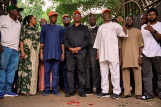 (Photos) Armed hoodlums attack Peter Obi, ADC leaders in Edo State