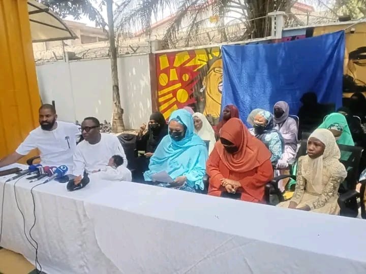 Sowore, Wives of Detained Military Officers Protest in Abuja, Demand Trial or Release