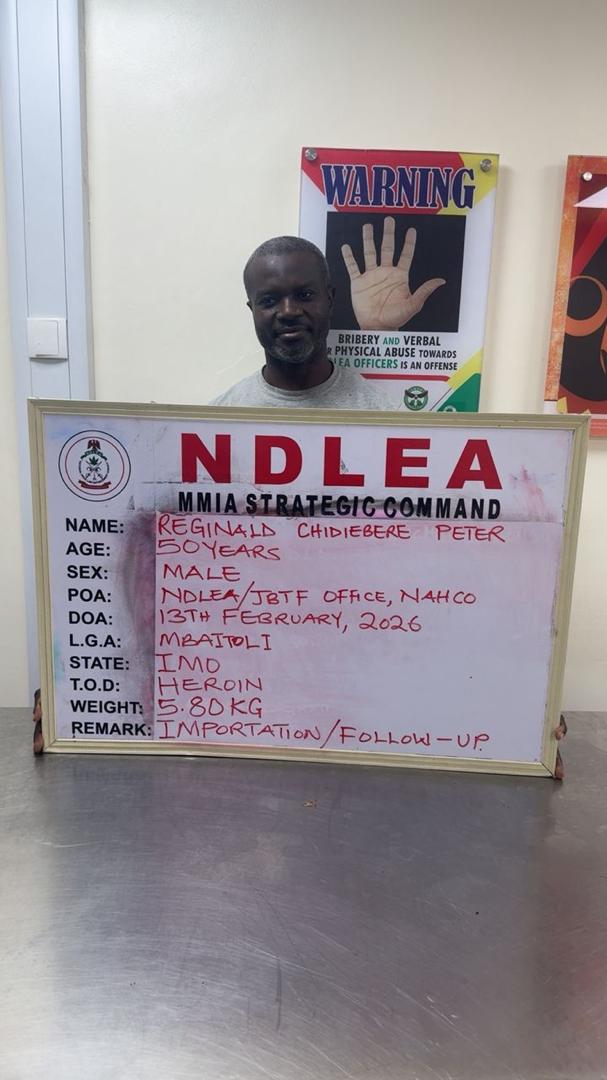 Alleged Drug Kingpin Surrenders After 13 Years in Hiding as NDLEA Links Him to Major Heroin Seizures