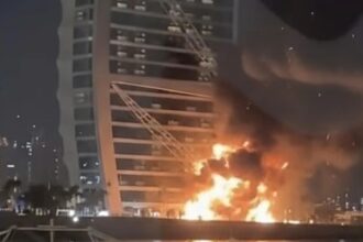 Burj Al Arab Hit in Suspected Drone Strike by Iranian Forces