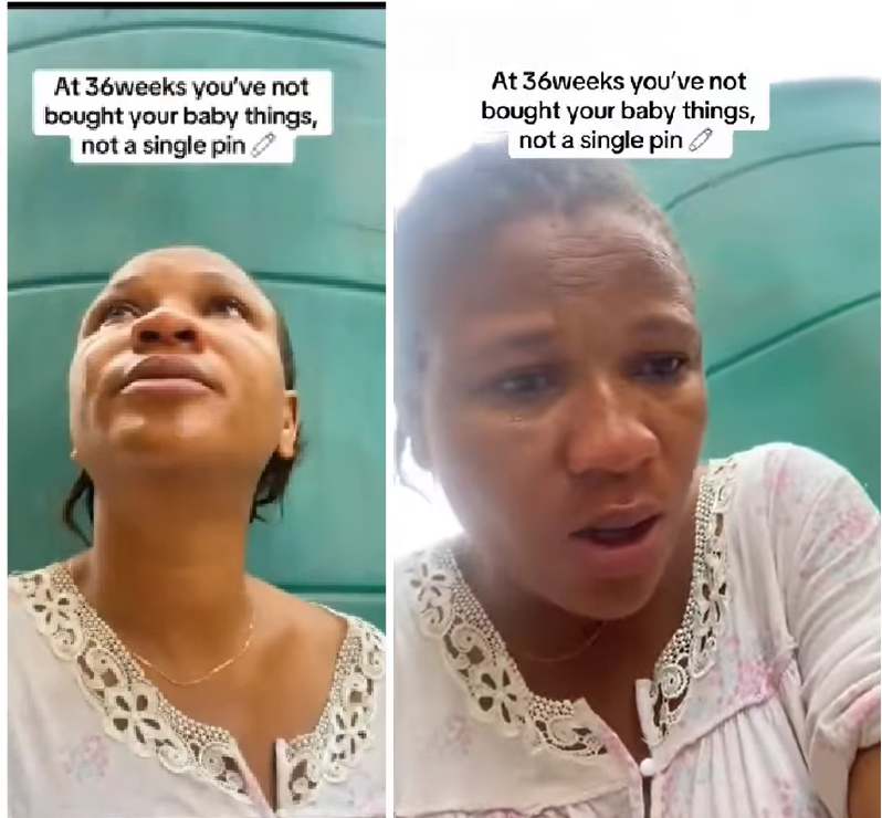 (Video) “36 weeks pregnant and I haven’t bought anything for my baby” – Lady cries out online
