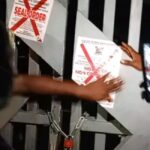 Lagos Seals Access Bank Branch OvervRaw Faecal Discharge In Drainage