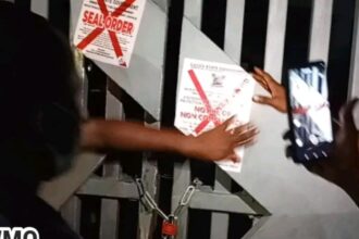 Lagos Seals Access Bank Branch OvervRaw Faecal Discharge In Drainage