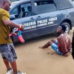 (Video) Protests Erupt as Nigerians Storm Ekpan Police Station Over Alleged Killing of 28-Year-Old Mene Ogidi