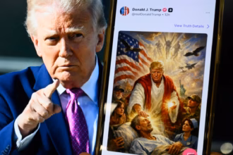 Trump Deletes AI Image Depicting Himself as Jesus After Backlash from Christian Groups