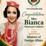 FOSAD Congratulates Bianca Odumegwu Ojukwu, Urges her to address Xenophobic attacks on Nigerians in South Africa FOSAD Congratulates Bianca Odumegwu Ojukwu, Urges her to address Xenophobic attacks on Nigerians in South Africa