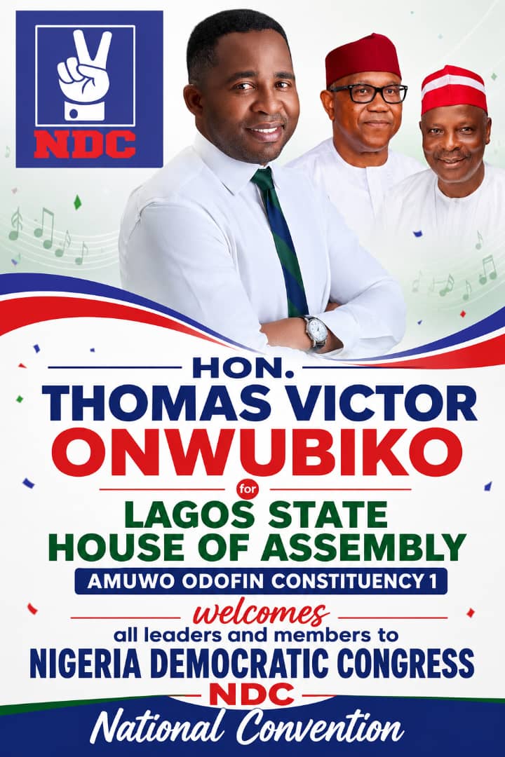 Maritime Expert, Philanthropist Thomas Victor Onwubiko Joins NDC, Eyes Lagos Assembly Seat Maritime Expert, Philanthropist Thomas Victor Onwubiko Joins NDC, Eyes Lagos Assembly Seat