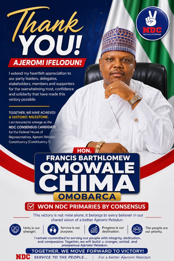 OmoBarca Emerges NDC House of Representatives Candidate for Ajeromi-Ifelodun Amid Jubilation OmoBarca Emerges NDC House of Representatives Candidate for Ajeromi-Ifelodun Amid Jubilation