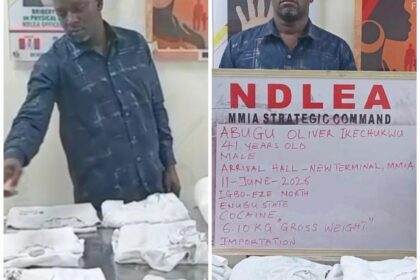 NDLEA Arrests Brazil-Based Abugu Ikechukwu Over Cocaine-Soaked Clothing, Detains Two Suspected Drug Dealers in Abia and Rivers NDLEA Arrests Brazil-Based Abugu Ikechukwu Over Cocaine-Soaked Clothing, Detains Two Suspected Drug Dealers in Abia and Rivers
