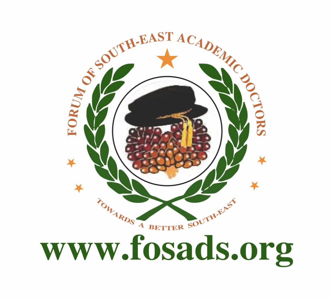 FOSAD International Conference Calls for Coordinated Action to Reposition South-East Through Education, Agriculture, Health and Technology FOSAD International Conference Calls for Coordinated Action to Reposition South-East Through Education, Agriculture, Health and Technology