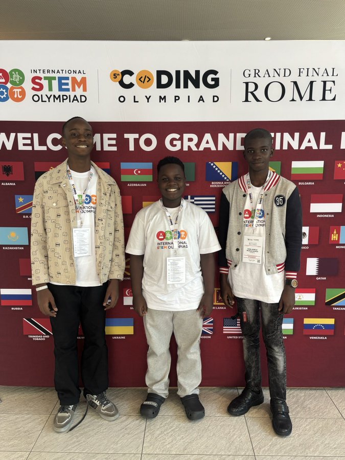 Alex Onyia-Sponsored Nigerian Students Make History with Four Medals at International STEM Olympiad in Rome