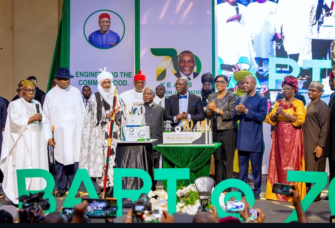 Tinubu, Obasanjo, Mbah, Otti Celebrate Prof Bart Nnaji at 70, Hail His Transformative Impact on Nigeria’s Power Sector Tinubu, Obasanjo, Mbah, Otti Celebrate Prof Bart Nnaji at 70, Hail His Transformative Impact on Nigeria’s Power Sector
