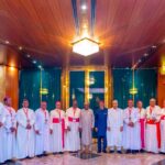 President Tinubu Assures Catholic Bishops of Victory Over Insecurity, Says Prosperity Is in Sight
