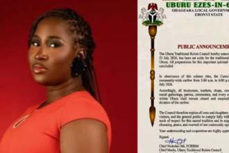 Uburu Traditional Council Declares Community-Wide Spiritual Cleansing, Imposes Dawn-to-Dusk Curfew Weeks After Mary Habila’s Death