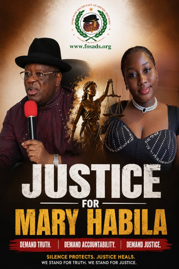 Mary Habila’s Death: FOSAD Demands Credible, Independent and Transparent Investigation Mary Habila’s Death: FOSAD Demands Credible, Independent and Transparent Investigation