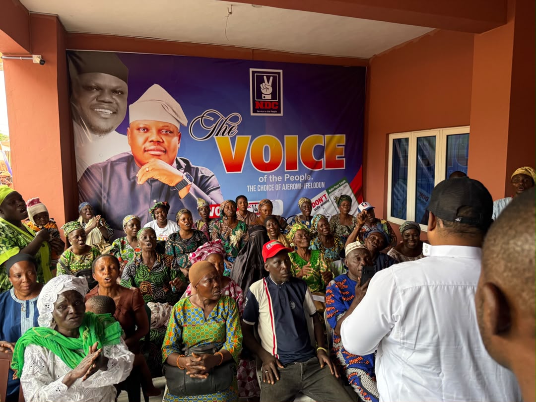 (Video) OmoBarca Receives Defectors into NDC in Ajeromi-Ifelodun, Promises Quality Representation
