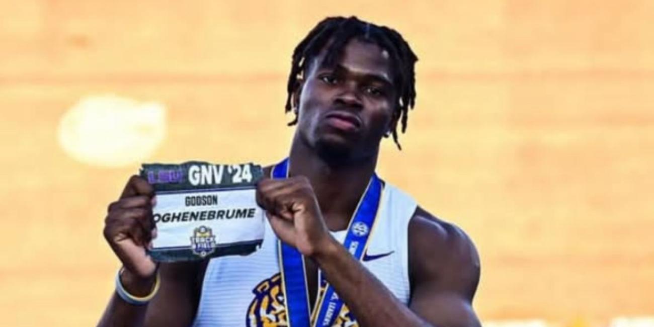 Former Nigerian Sprint Star Godson Oghenebrume Sentenced to 27 Months in U.S. Prison Over Illegal Firearm Possession Former Nigerian Sprint Star Godson Oghenebrume Sentenced to 27 Months in U.S. Prison Over Illegal Firearm Possession