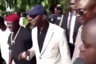 (Video) Senator Nwebonyi Campaigns Across River Without Bridge, tells impoverished citizens to vote for APC (Video) Senator Nwebonyi Campaigns Across River Without Bridge, tells impoverished citizens to vote for APC