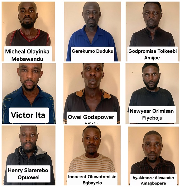 Nine Crude Oil Theft Convicts Sentenced to 10 Years in Prison in Akwa Ibom
