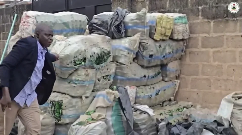 NAFDAC Discovers Over 100 Sacks of Empty Alcohol Bottles in Lagos Residential Building NAFDAC Discovers Over 100 Sacks of Empty Alcohol Bottles in Lagos Residential Building