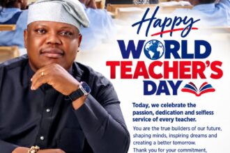 World Teachers’ Day 2026: NDC candidate OmoBarca Salutes Teachers in Ajeromi Constituency, Nigeria