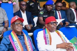 Governor Fubara Declares Wike Leader of Rainbow Coalition, Pledges Support for Tinubu’s Re-election Governor Fubara Declares Wike Leader of Rainbow Coalition, Pledges Support for Tinubu’s Re-election